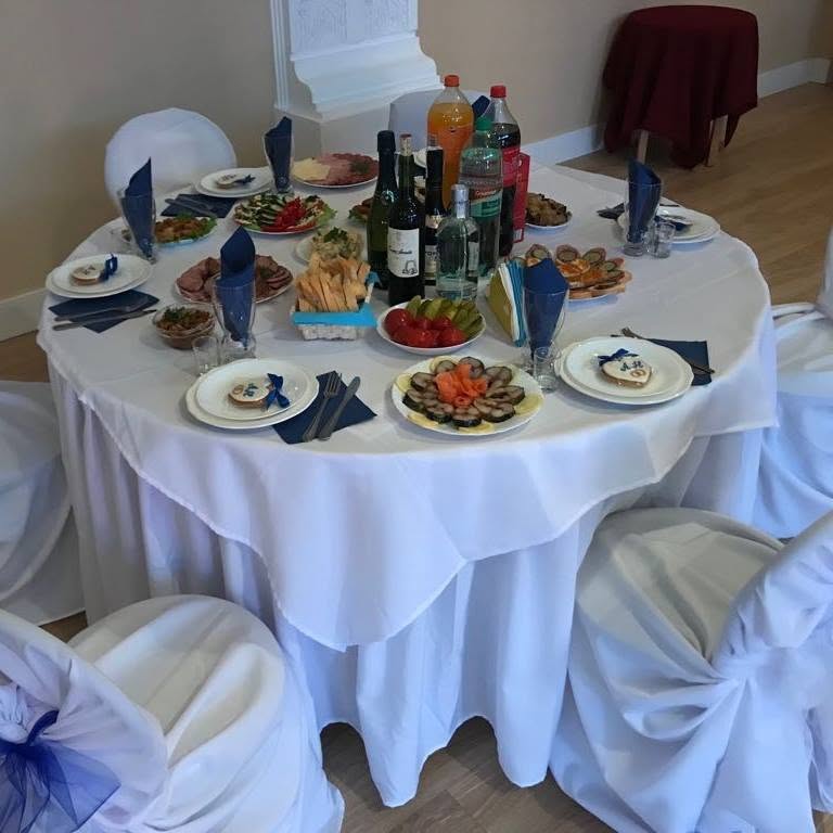 Detalle de una mesa de celebración